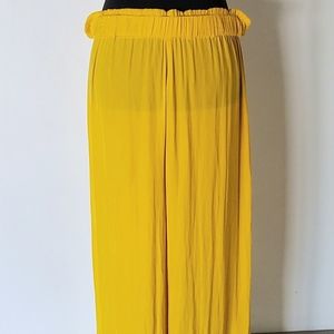 Women's Yellow Zara Palazzo Pant